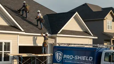 Professional roof installation in Spokane WA by Next Level Exteriors using durable vinyl siding