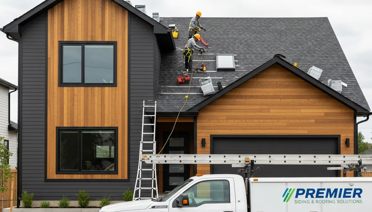 Vinyl siding installation on Spokane WA home exterior by Next Level Exteriors