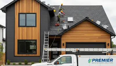 Vinyl siding installation on Spokane WA home exterior by Next Level Exteriors