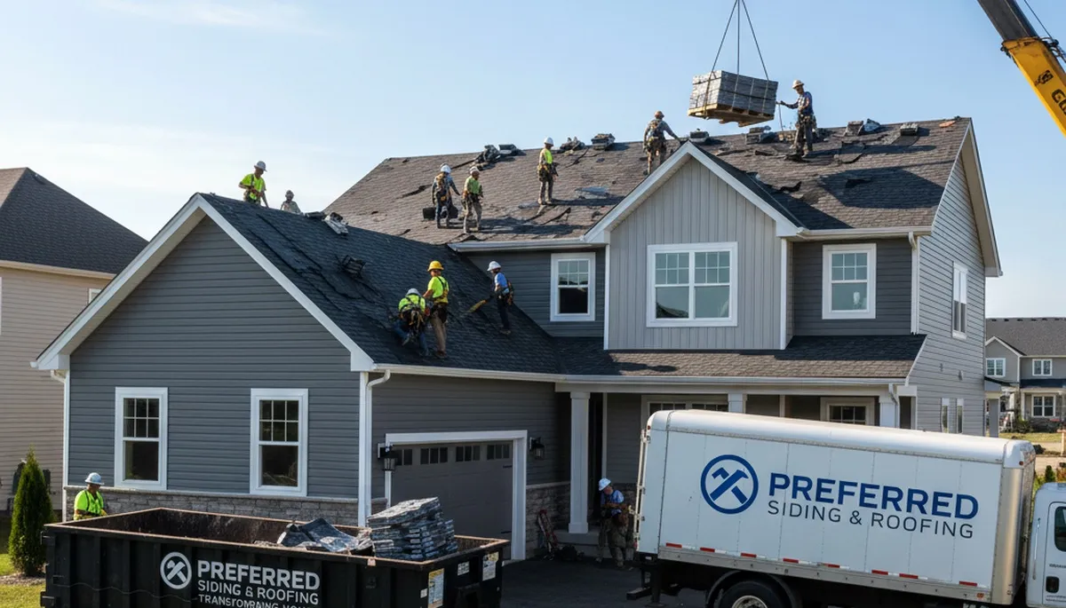 Vinyl siding installation and roof replacement by Next Level Exteriors in Spokane, WA