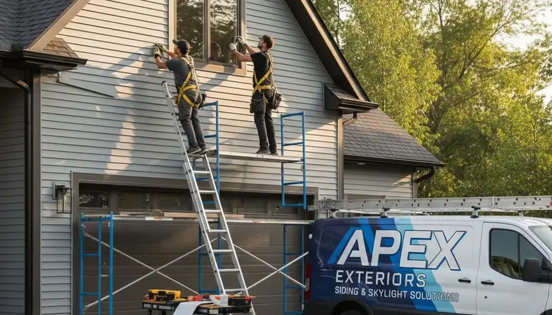 Vinyl siding and skylight repair by Next Level Exteriors in Spokane, WA