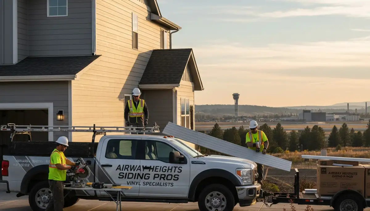 Professional vinyl siding installation on home exterior in Spokane, WA