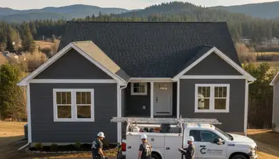 Professional vinyl siding installation on home exterior in Spokane, WA