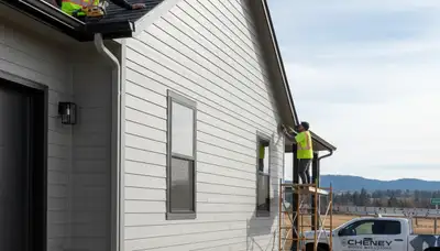 Professional vinyl siding installation on home exterior in Spokane, WA