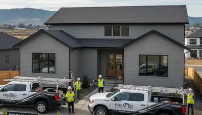 Professional vinyl siding installation on home exterior in Spokane, WA