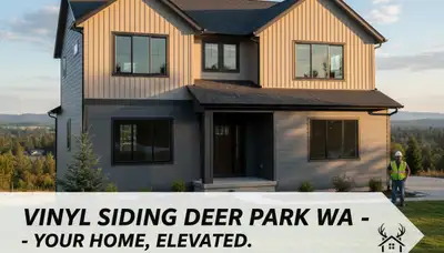 Professional vinyl siding installation on home exterior in Spokane, WA