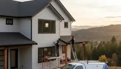 Vinyl siding installation by professional contractors in Spokane, WA homes