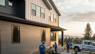 Professional vinyl siding installation on home exterior in Spokane, WA