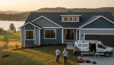 Professional vinyl siding installation on home exterior in Spokane, WA