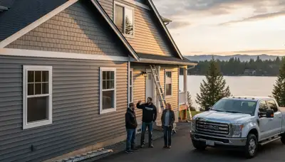 Professional vinyl siding installation on home exterior in Spokane, WA