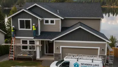 Professional vinyl siding installation on home exterior in Spokane, WA
