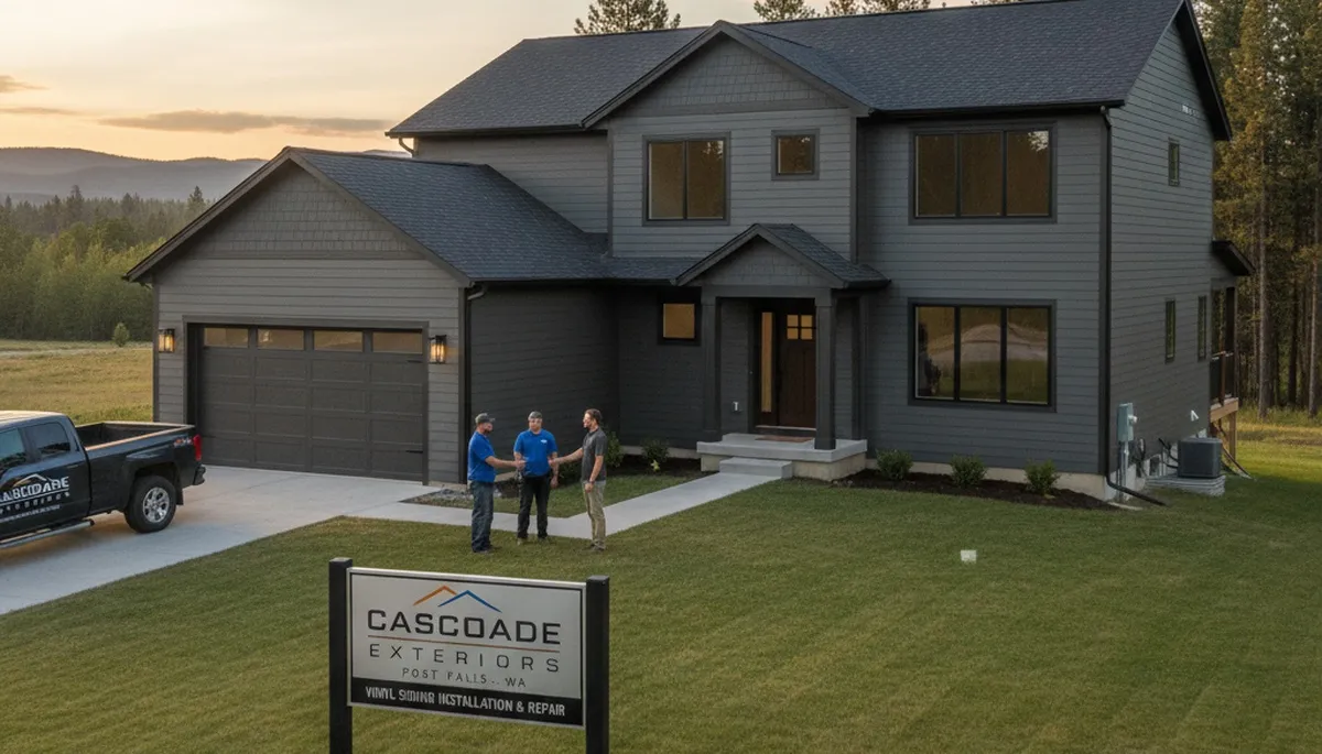 Professional vinyl siding installation on home exterior in Spokane, WA