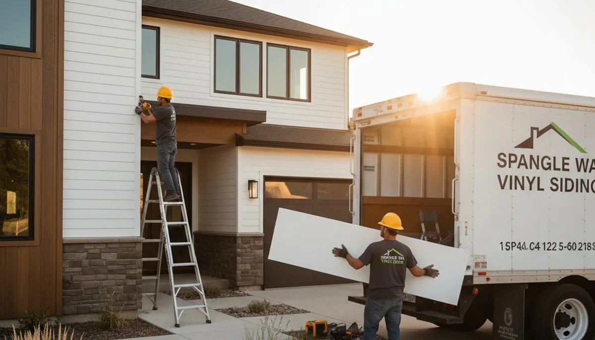 Professional vinyl siding installation on home exterior in Spokane, WA