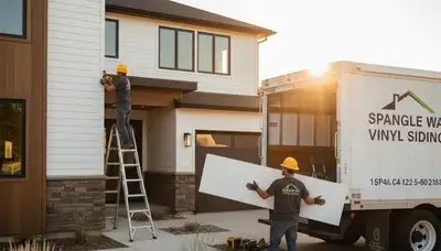 Professional vinyl siding installation on home exterior in Spokane, WA
