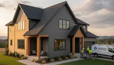 Professional vinyl siding installation on home exterior in Spokane, WA