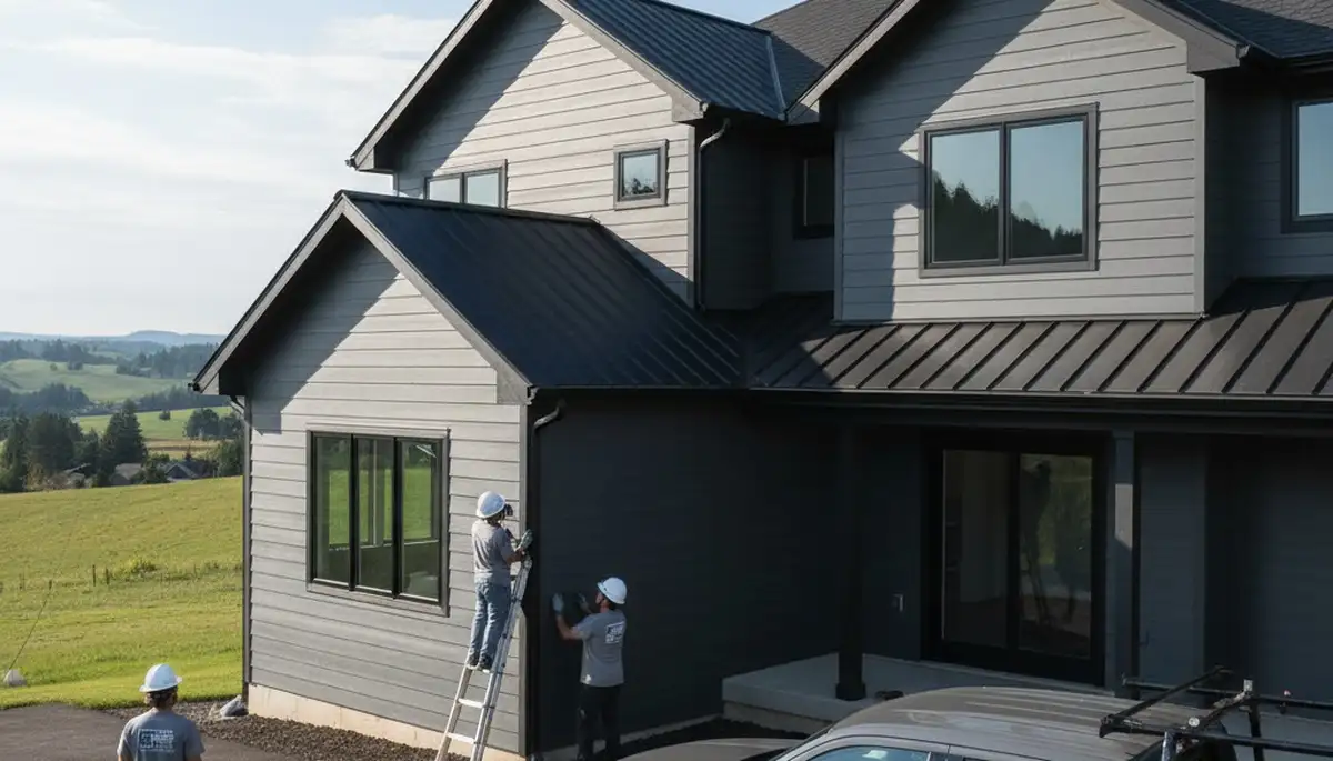 Professional vinyl siding installation on home exterior in Spokane, WA