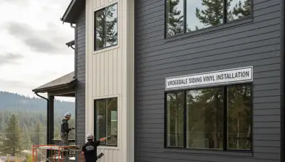 Professional vinyl siding installation on home exterior in Spokane, WA by SidingSpokane.com