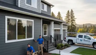 Professional vinyl siding installation on residential home exterior in Spokane, WA