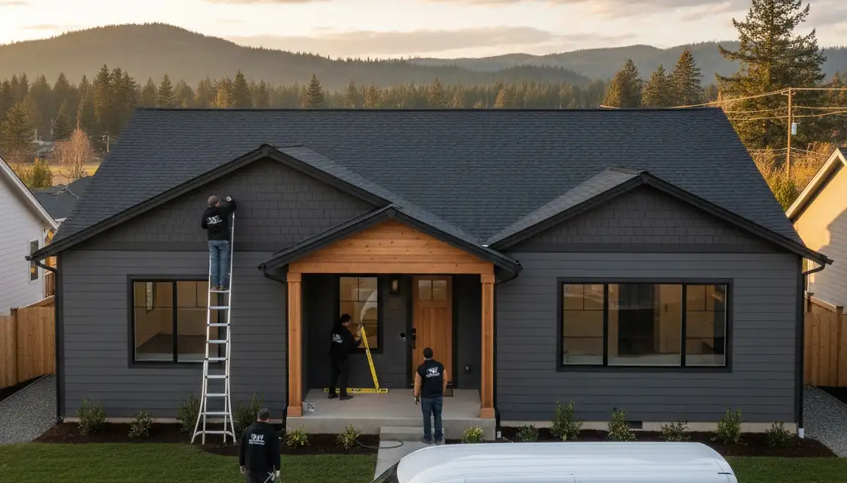 Professional vinyl siding installation on home exterior in Spokane, WA